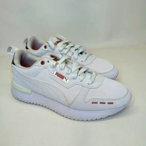 Puma Women's R78 Raw Metallics White Rose Gold Size 7.5 - Picture 4 of 10